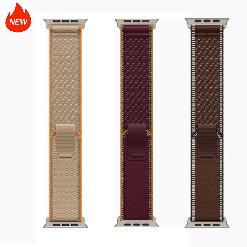 Sport Loop Velcro - Alpine Loop – nowa, bordowa bransoleta