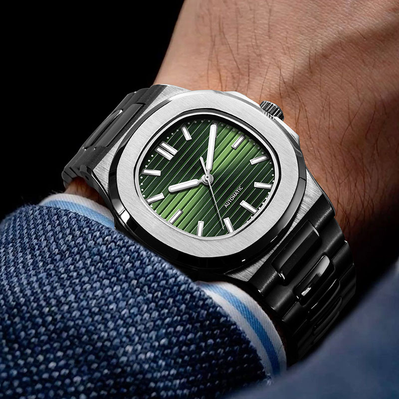 Zegarek męski MACARLON 43 mm,  – Patek Philippe Watch Nautilus recenzja i cena